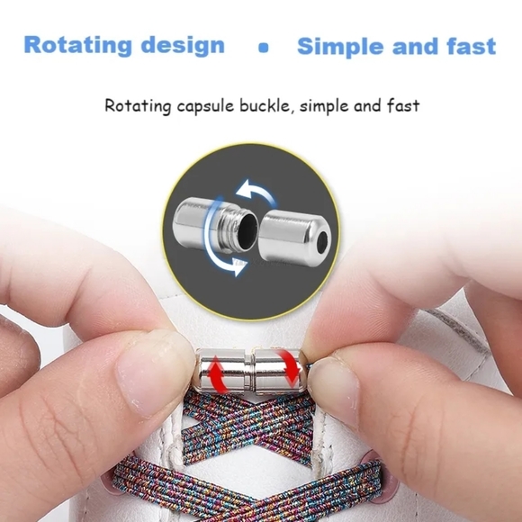 NEW No Tie Lazy Shoelaces | Shoe Decoration - Picture 5 of 14